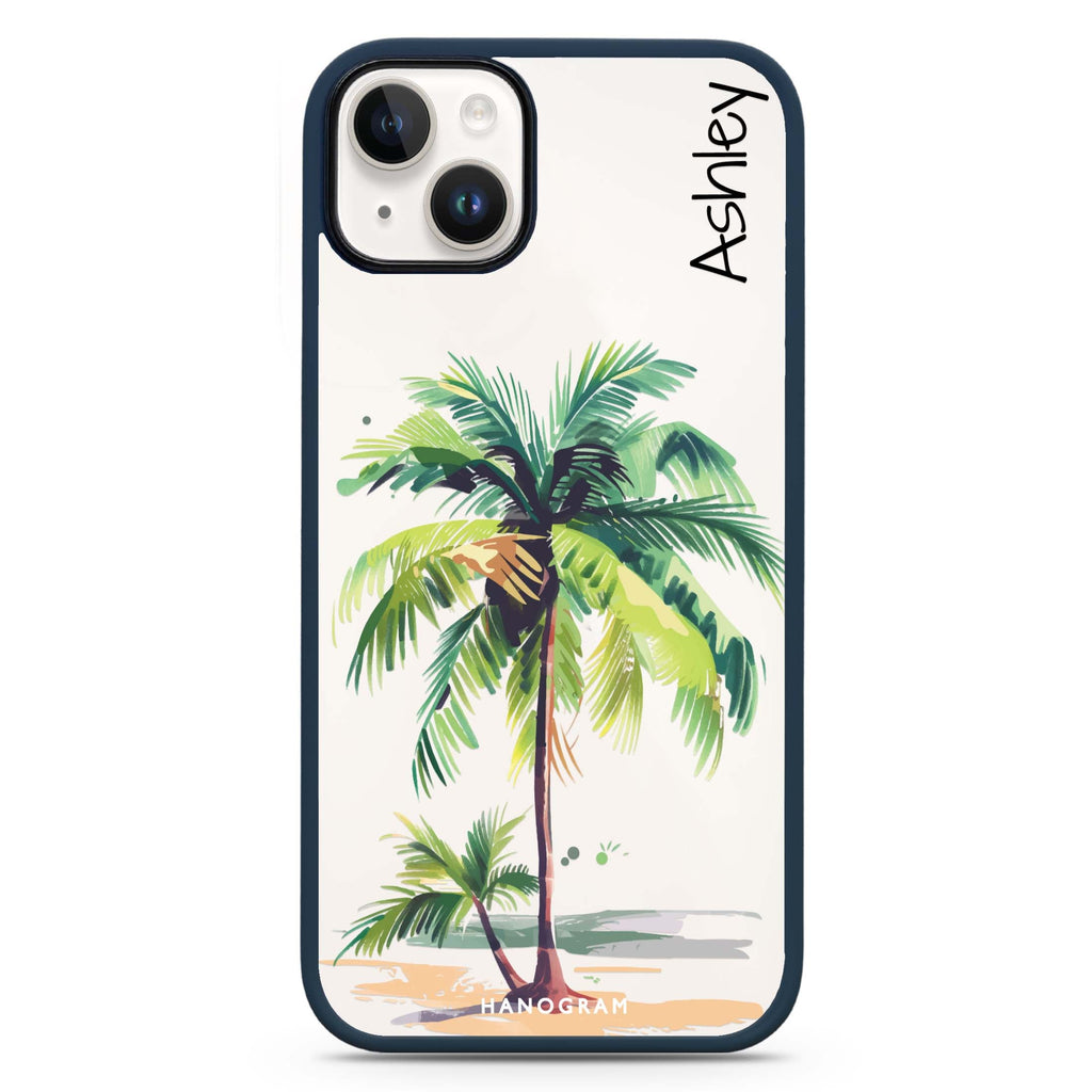 Island Palms iPhone 15 Plus Impact Guard Bumper Case