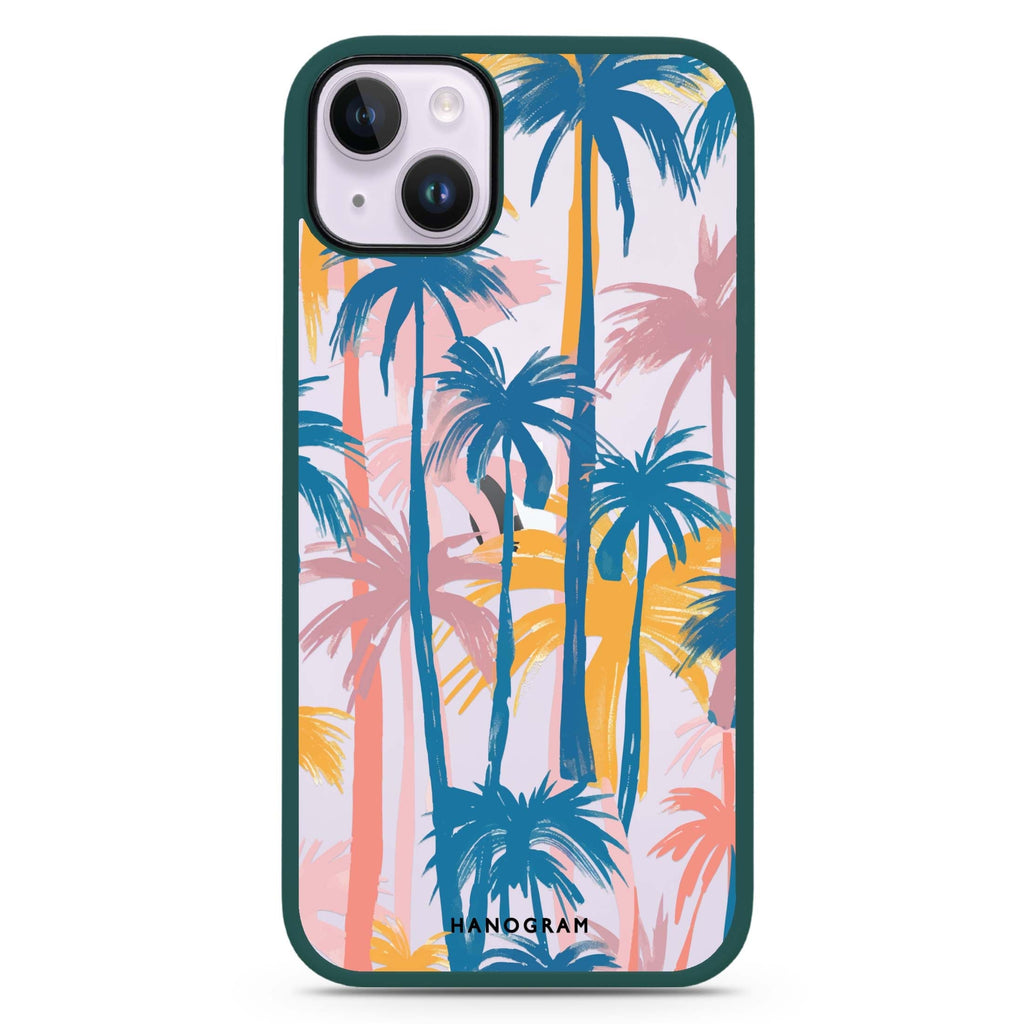 Palm Paradise iPhone 15 Impact Guard Bumper Case