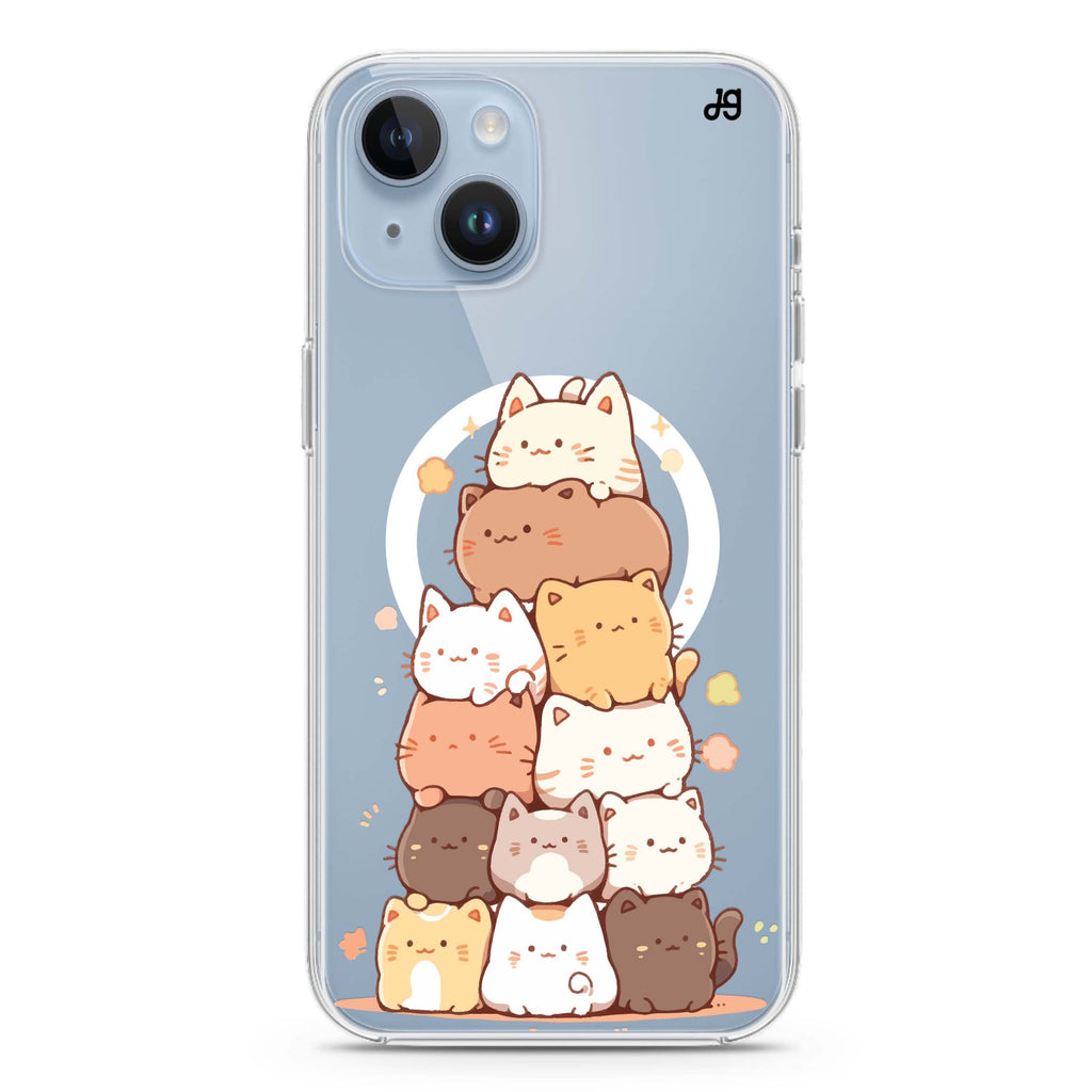 Kitty Cluster iPhone 13 MagSafe Compatible Ultra Clear Case