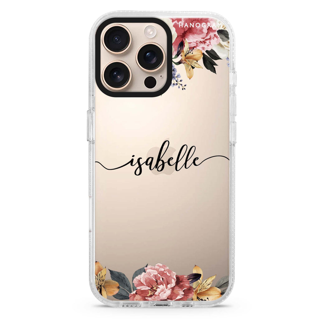 Art of Classic Floral iPhone 16 Pro & 16 Pro Max Case - Personalized and Stylish Protection