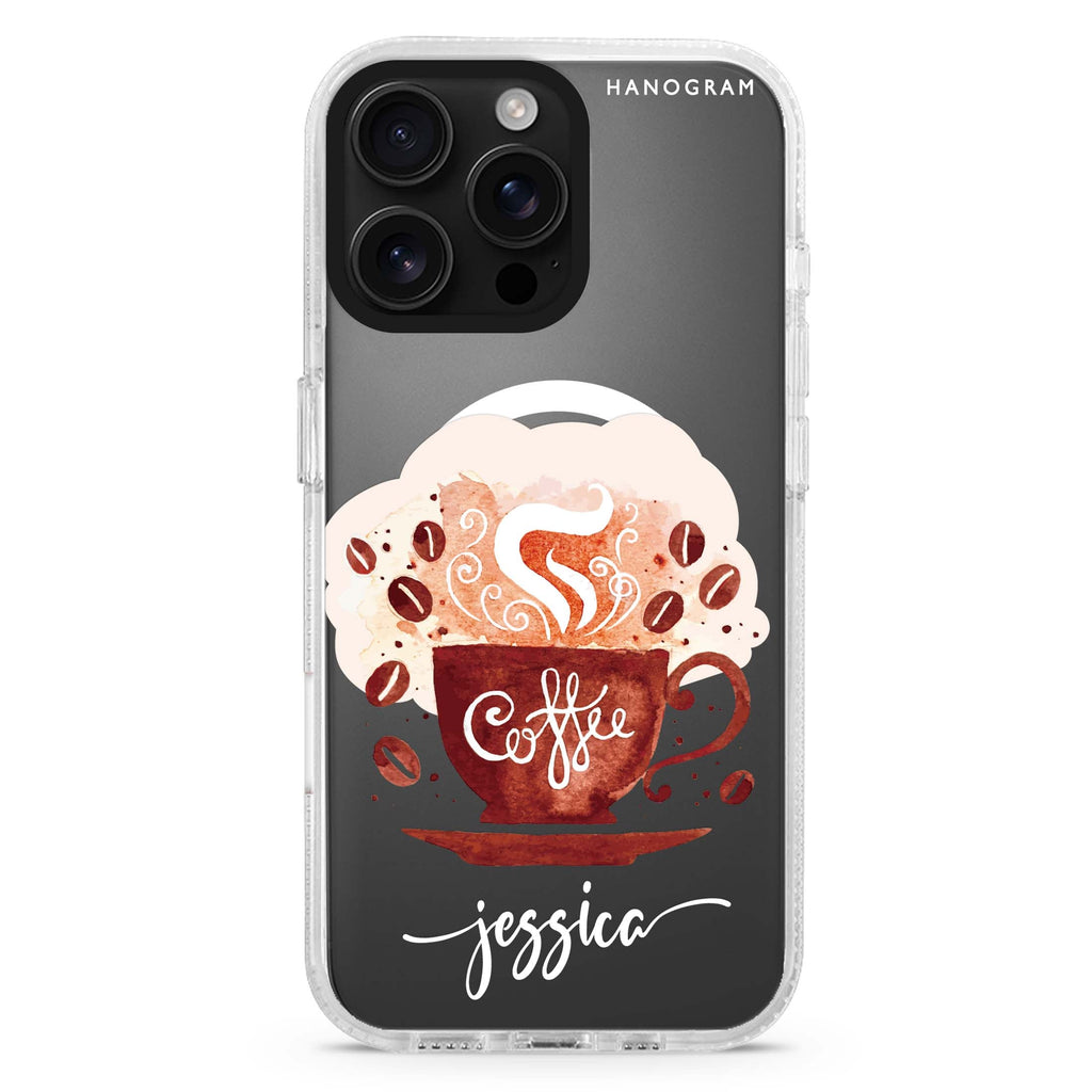 Fragrant coffee iPhone 14 Pro Max MagSafe Compatible Ultra Clear Case
