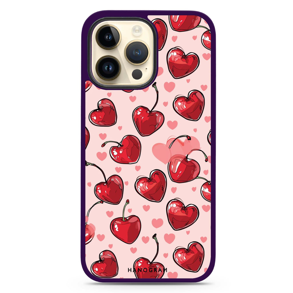 Cherry Amore iPhone 14 Pro Max Impact Guard Bumper Case
