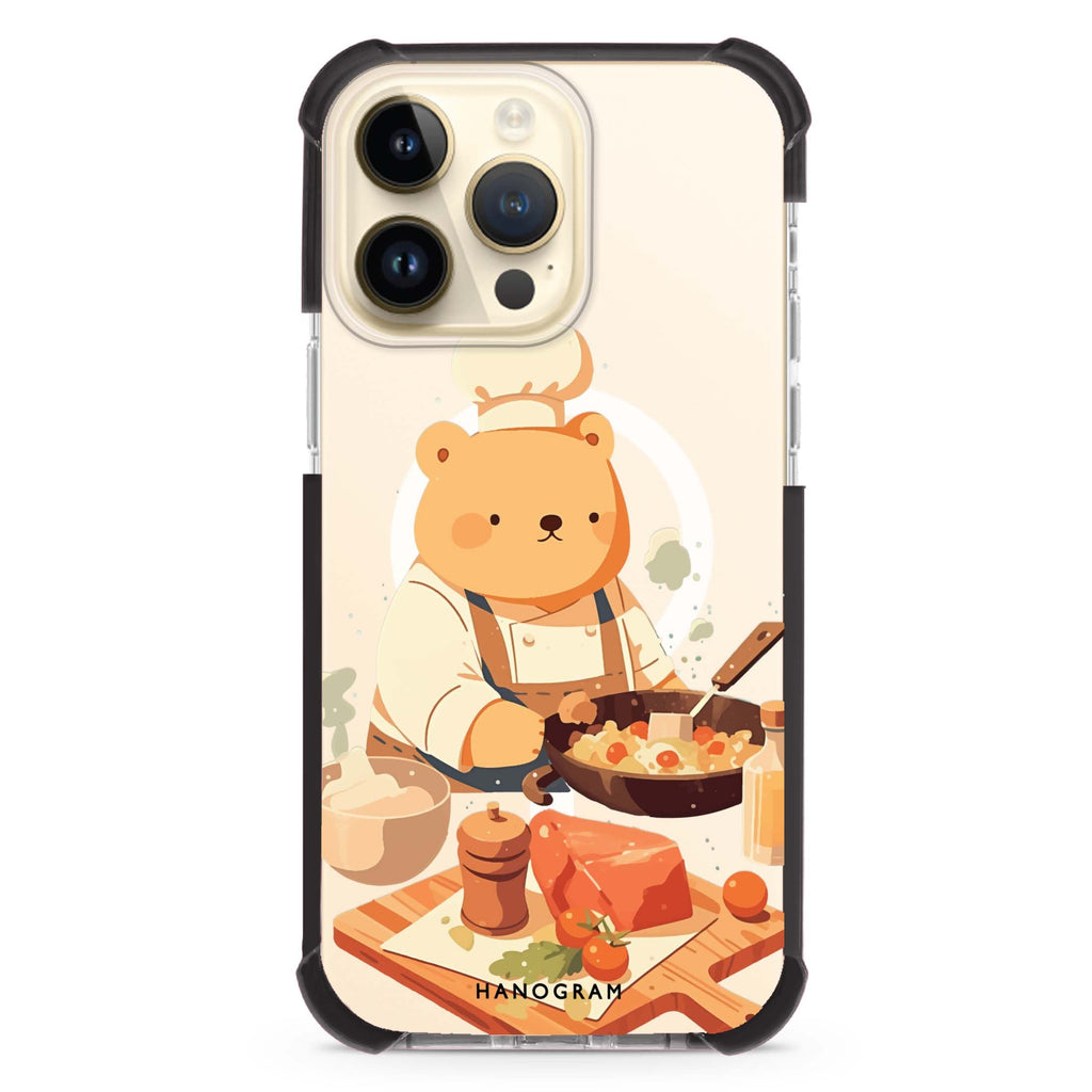 Culinary Bear iPhone 15 Pro MagSafe Compatible Ultra Shockproof Case