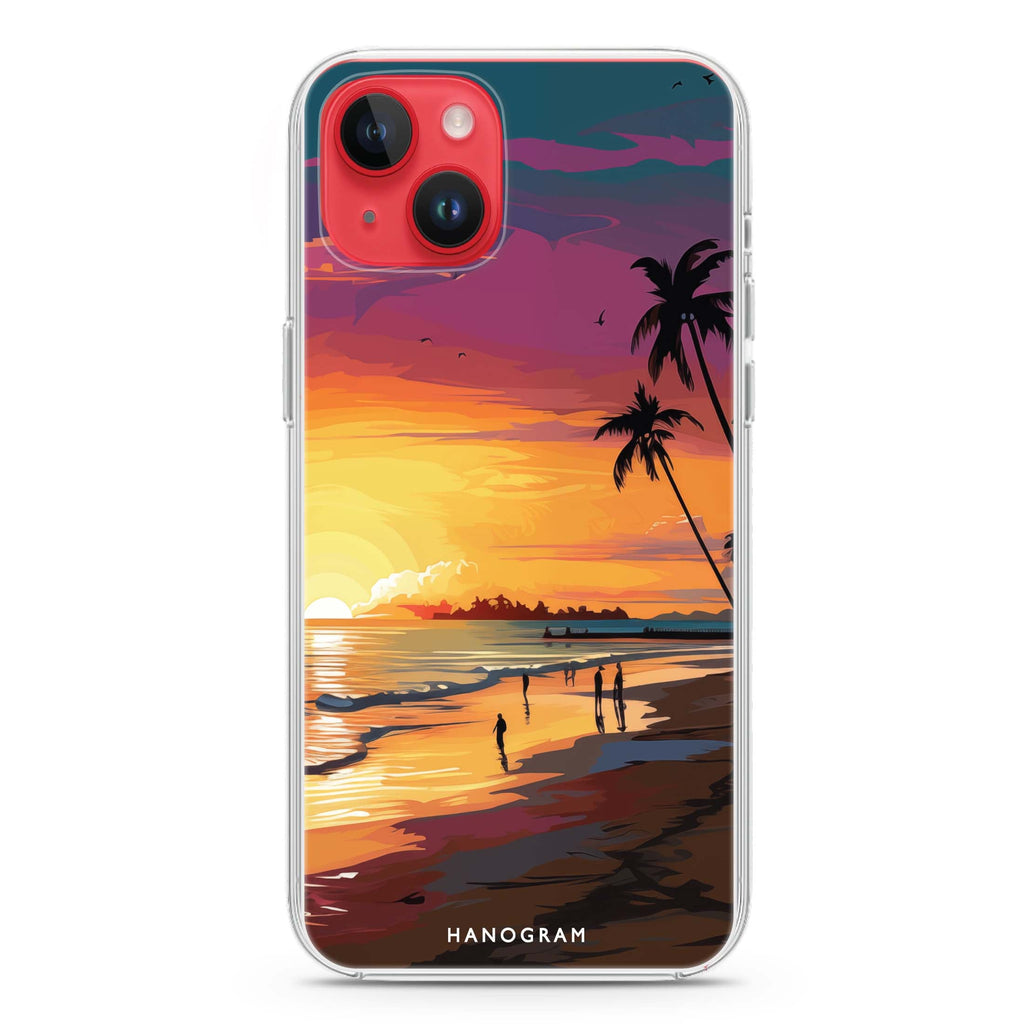 Sunset Glow iPhone 14 Ultra Clear Case