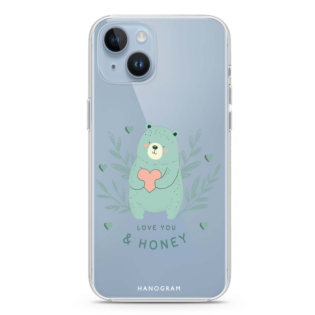 Honey Bear iPhone 14 Plus Ultra Clear Case