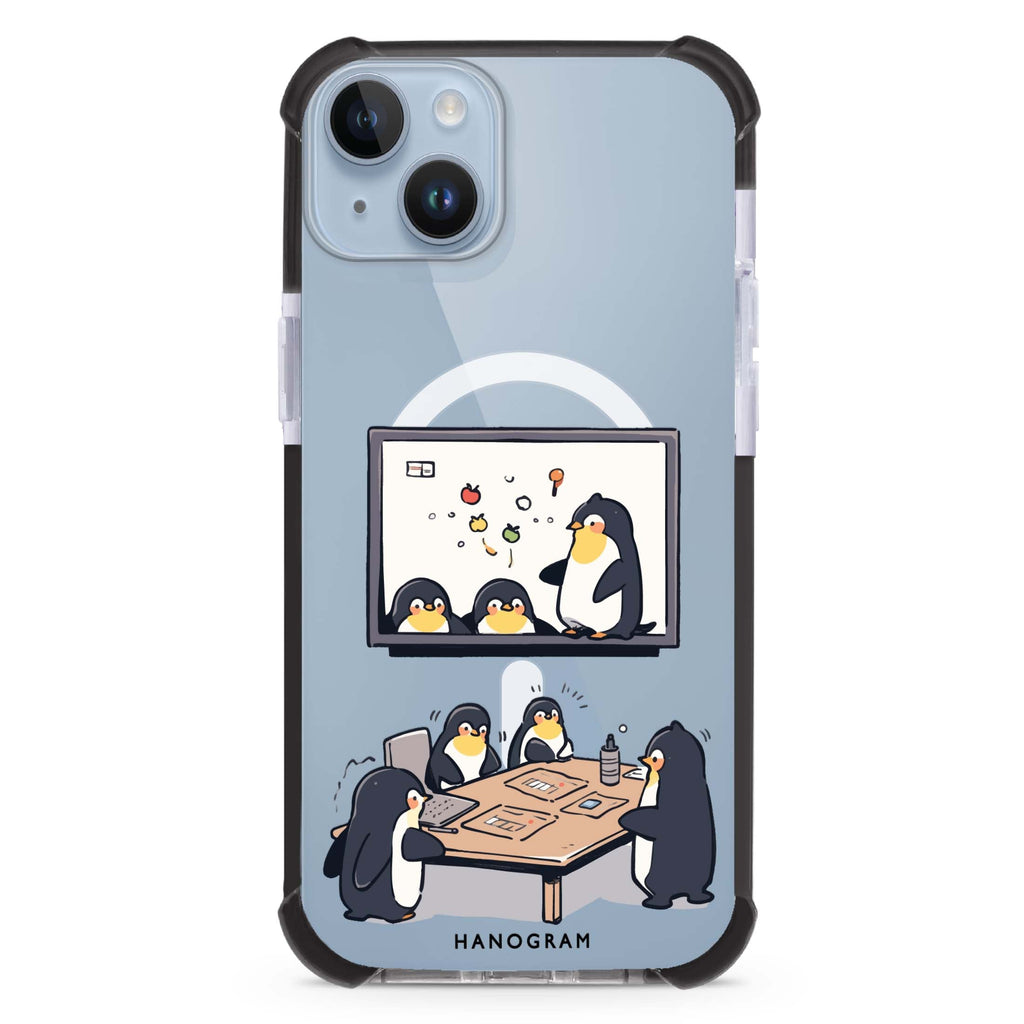 Penguin Presentation iPhone 15 Plue MagSafe Compatible Ultra Shockproof Case