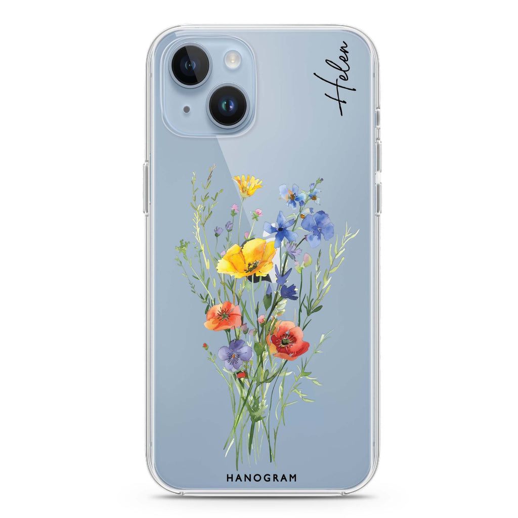 Wildflower Whimsy iPhone 15 Ultra Clear Case