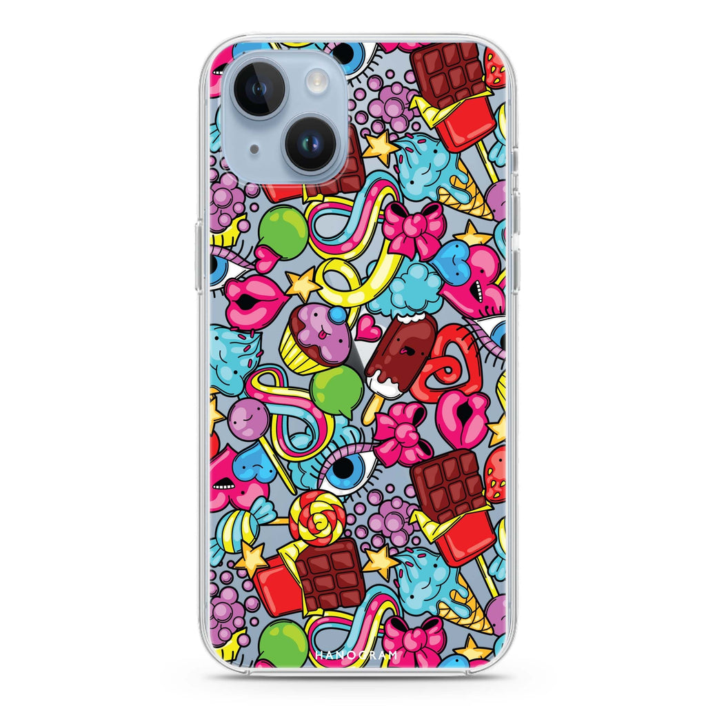 Doodle Delights iPhone 14 Plus Ultra Clear Case