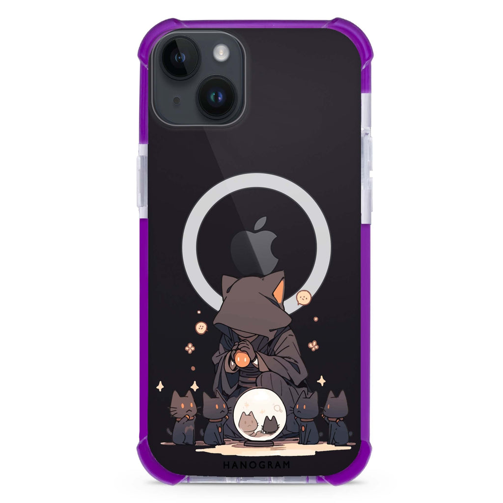 Seer Cat Charm iPhone 14 Plus MagSafe Compatible Ultra Shockproof Case
