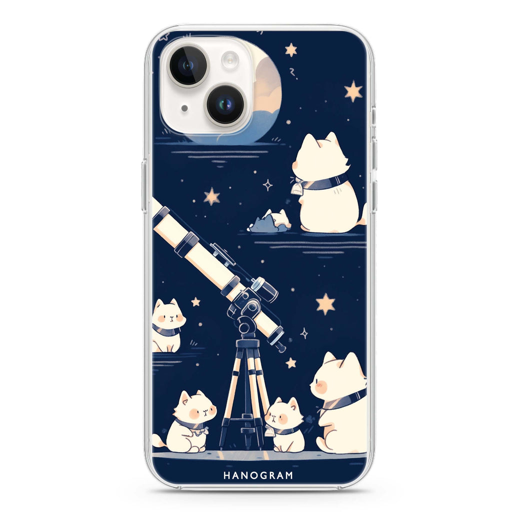 Stargazer Purr iPhone 14 Plus Ultra Clear Case