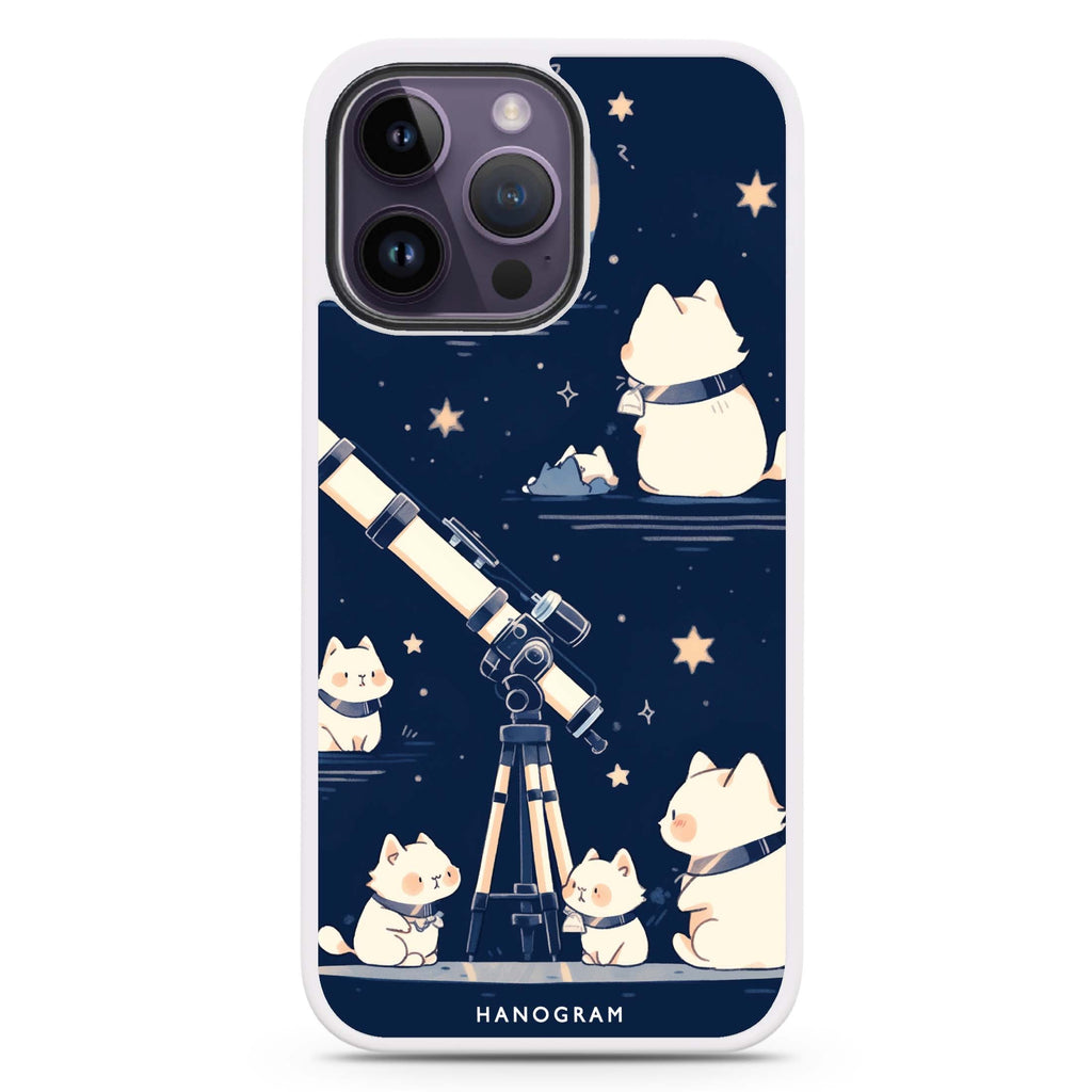 Stargazer Purr iPhone 15 Pro Max Impact Guard Bumper Case