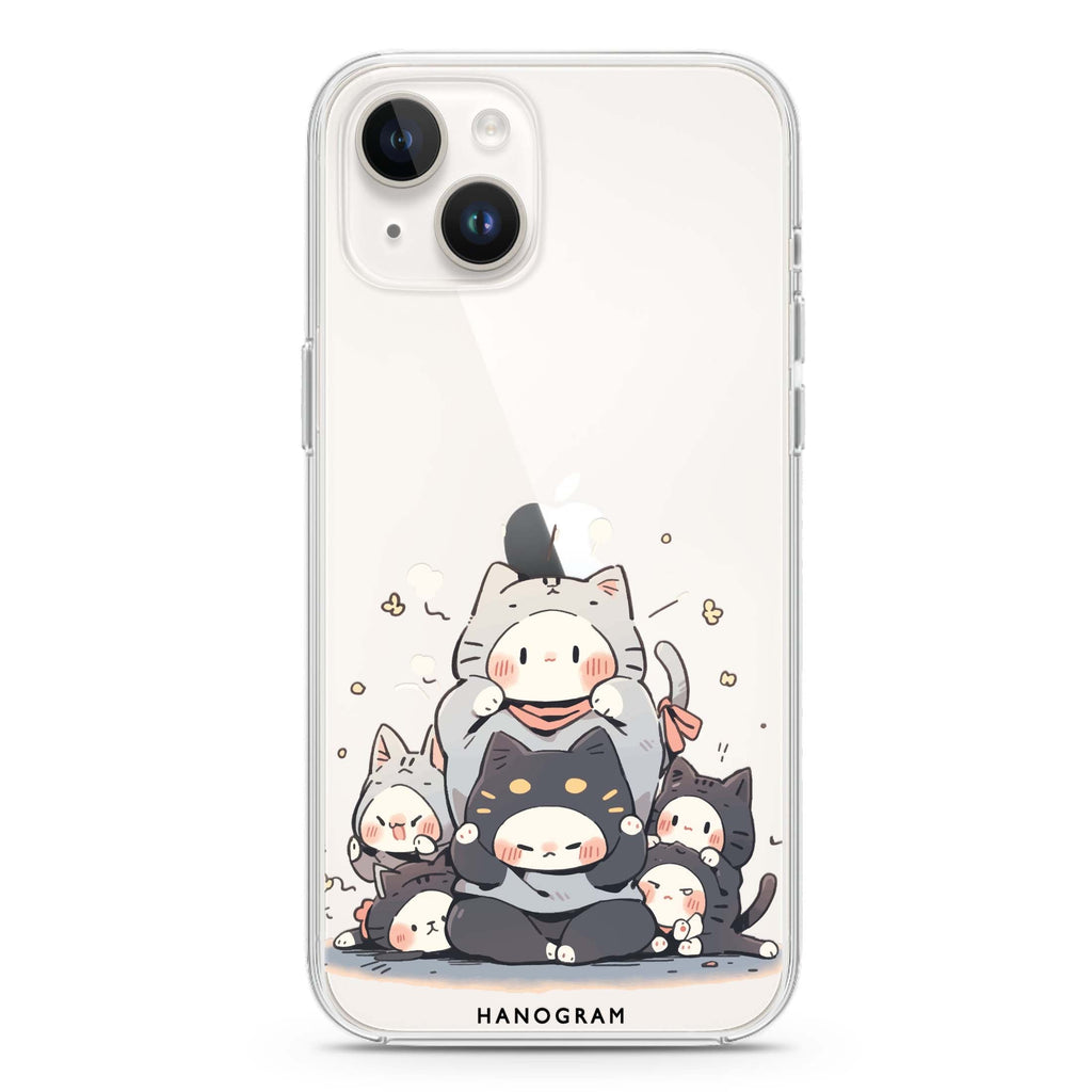 Feline Asana Lesson iPhone 14 Ultra Clear Case