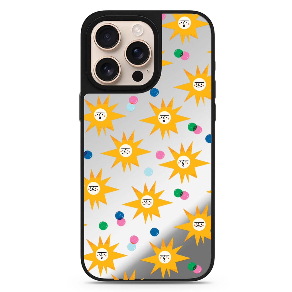 Reflective iPhone 16 Pro Mirror Case – Wow Sun Design