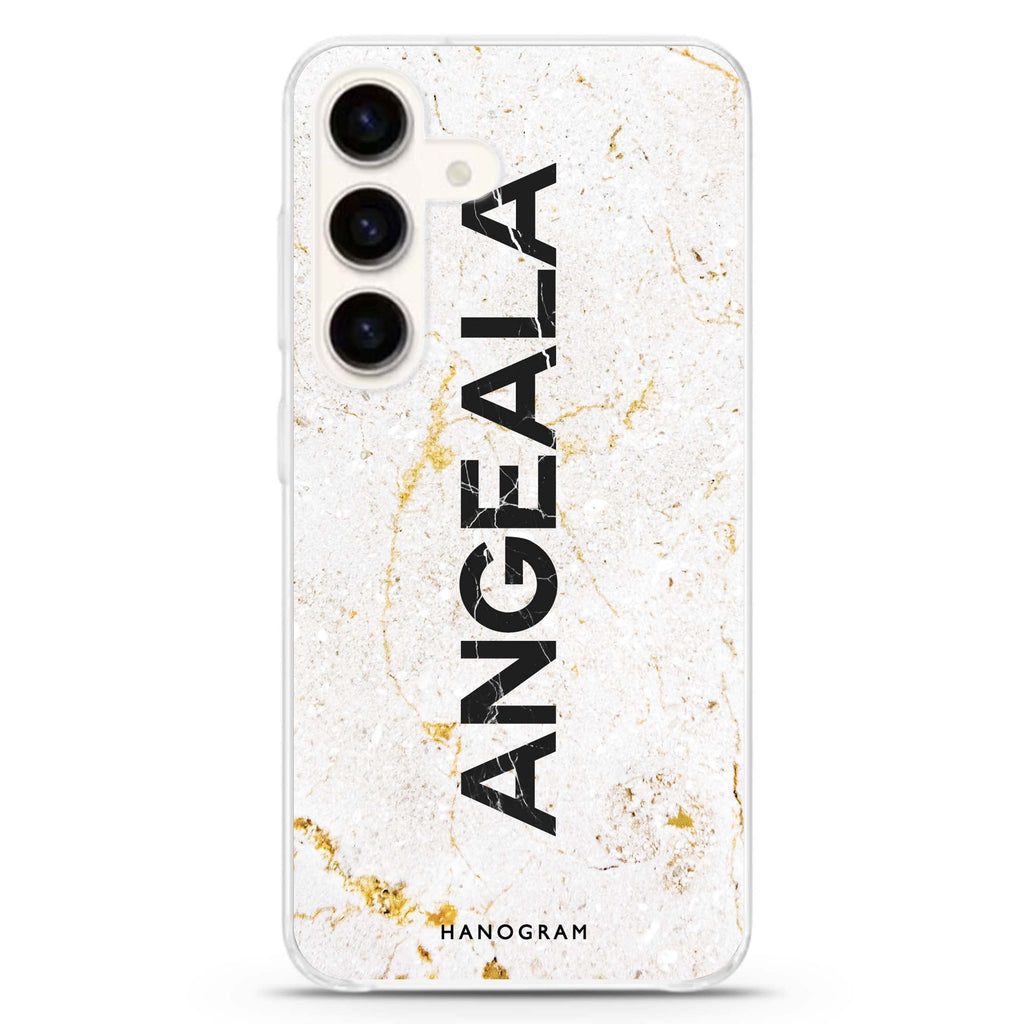 White Marble Samsung Galaxy Ultra Clear Case