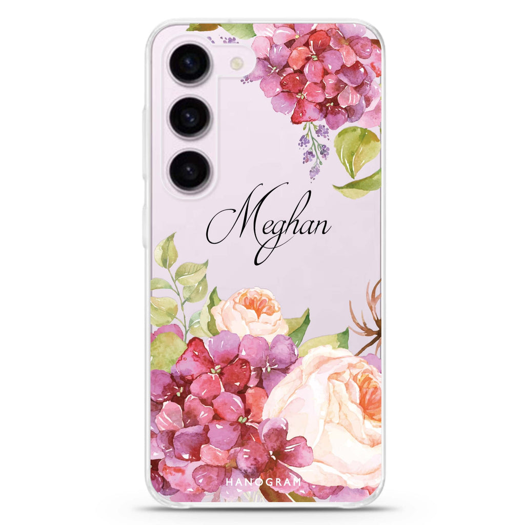 Pretty Floral Samsung Galaxy S23 Plus Case - Personalized and Stylish Protection