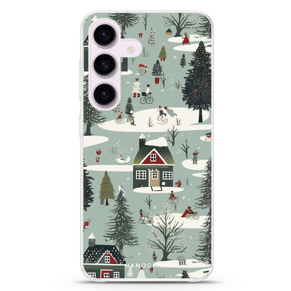 Rustic Noel Charm Galaxy Ultra Clear Case