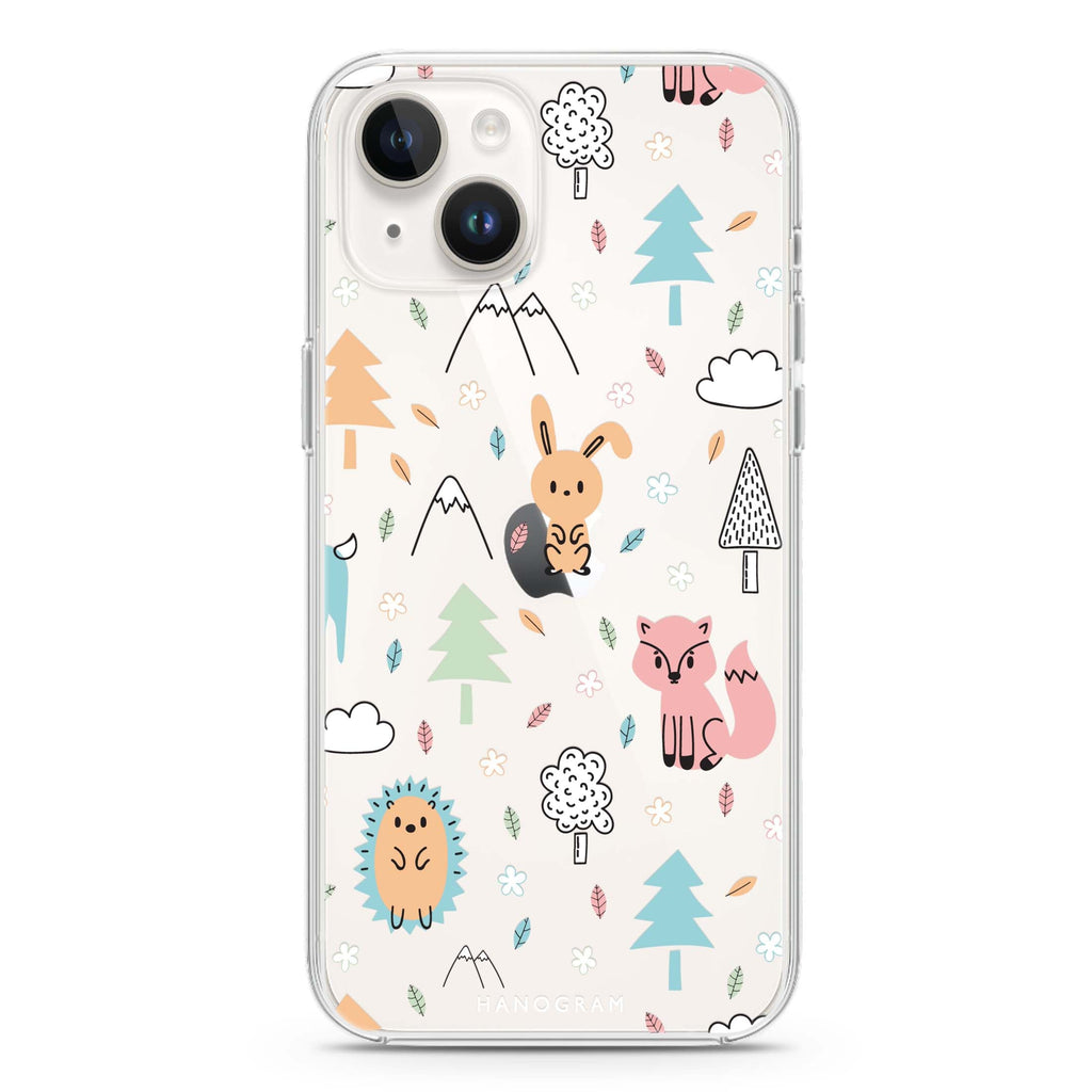 Whimsy Wildlife iPhone 14 Plus Ultra Clear Case