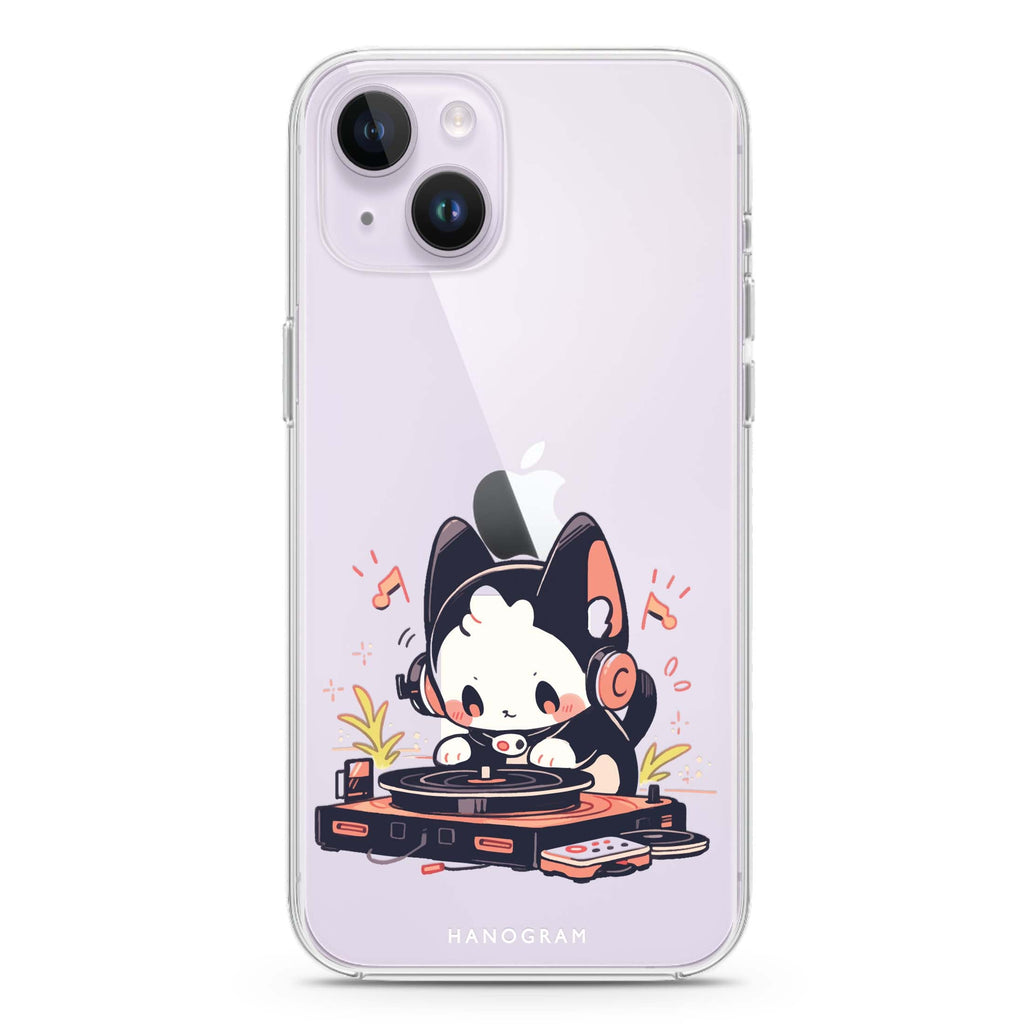 DJ Paws Play iPhone 14 Ultra Clear Case