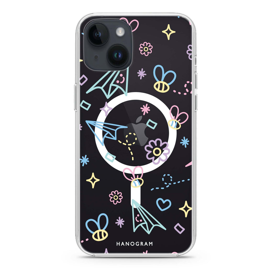 Playful Patterns iPhone 13 MagSafe Compatible Ultra Clear Case