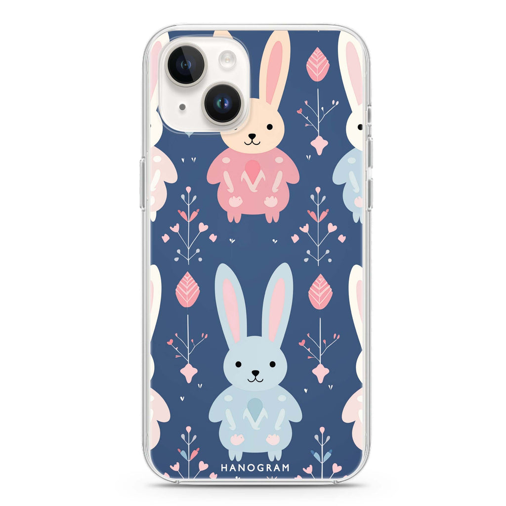 Bunny Bliss iPhone 14 Plus Ultra Clear Case