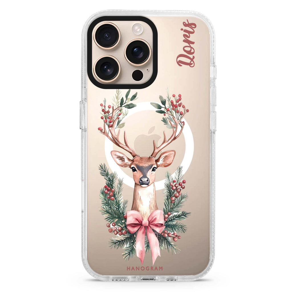 Pastel Deer Whispers MagSafe Compatible Ultra Clear Case