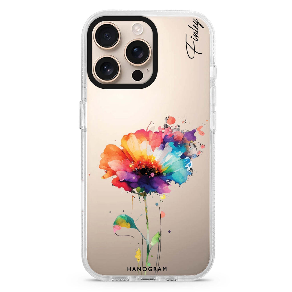 A Beautiful Watercolour Flower iPhone 14 Pro Ultra Clear Case