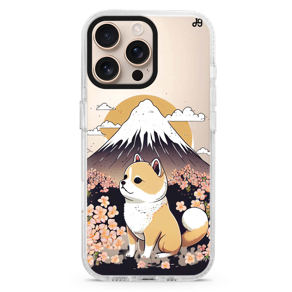 Shiba Inu & Japan iPhone 14 Pro MagSafe Compatible Ultra Clear Case