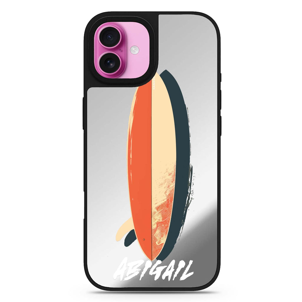 Reflective iPhone 16 Mirror Case – Bunting Blossom Design