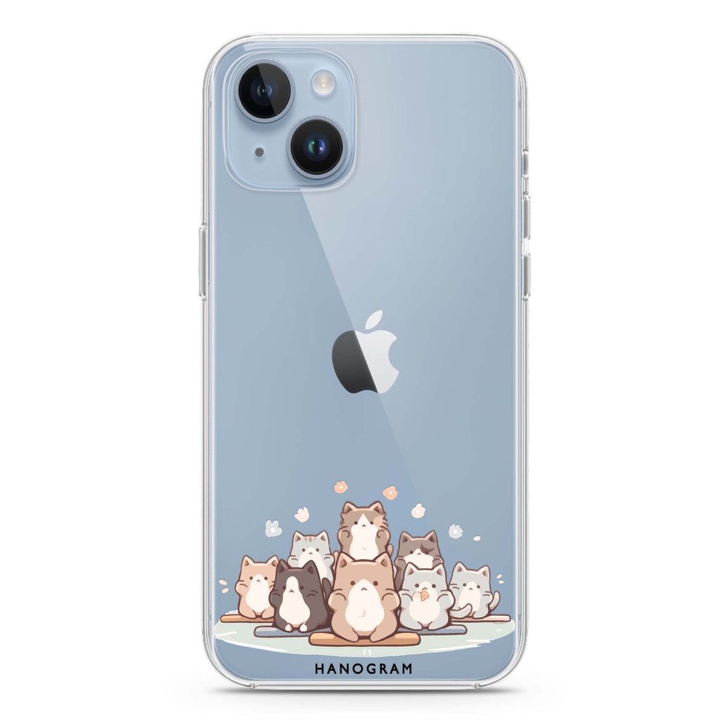 Zen Cat Calm iPhone 13 Ultra Clear Case