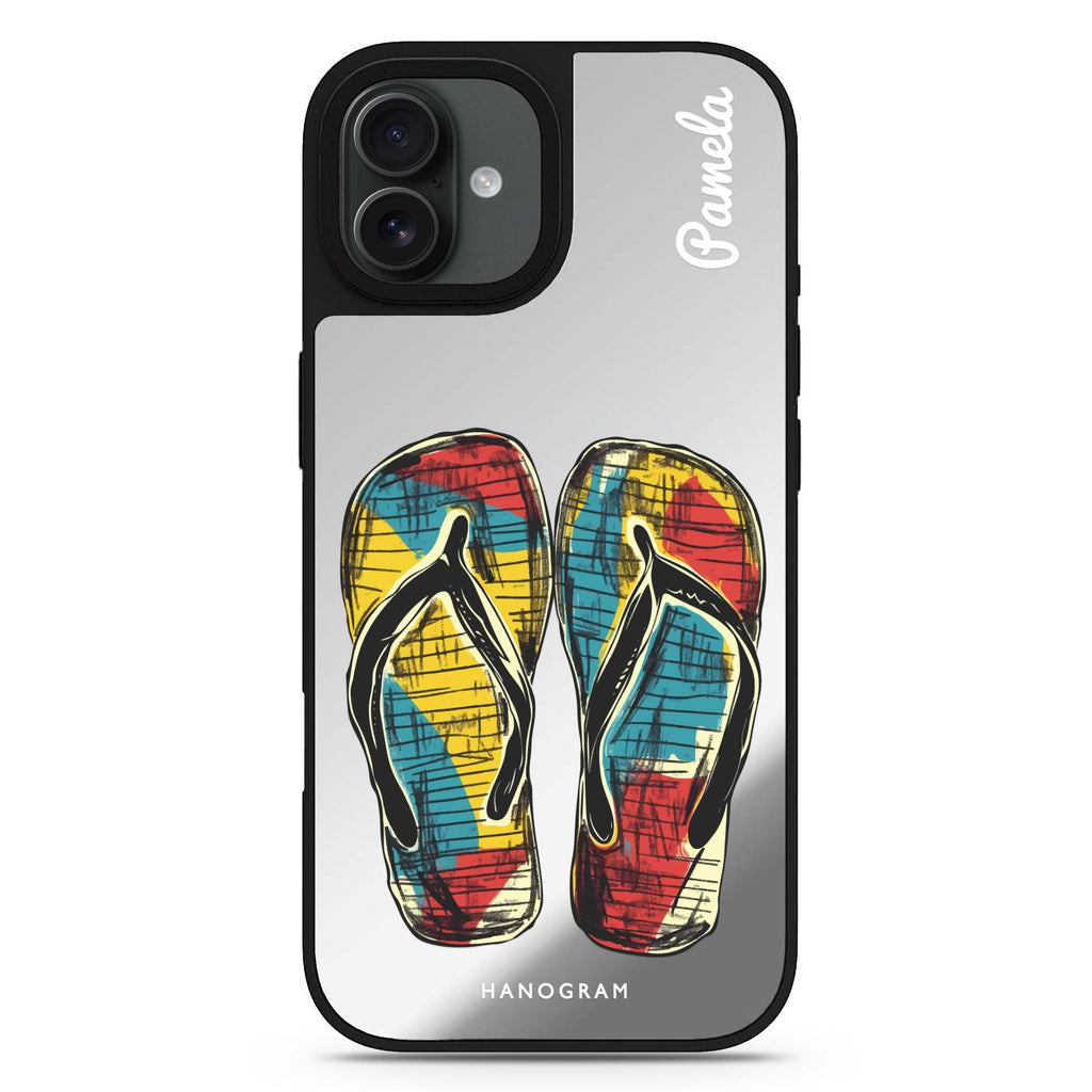 Reflective iPhone 16 Mirror Case – A Kiss Design