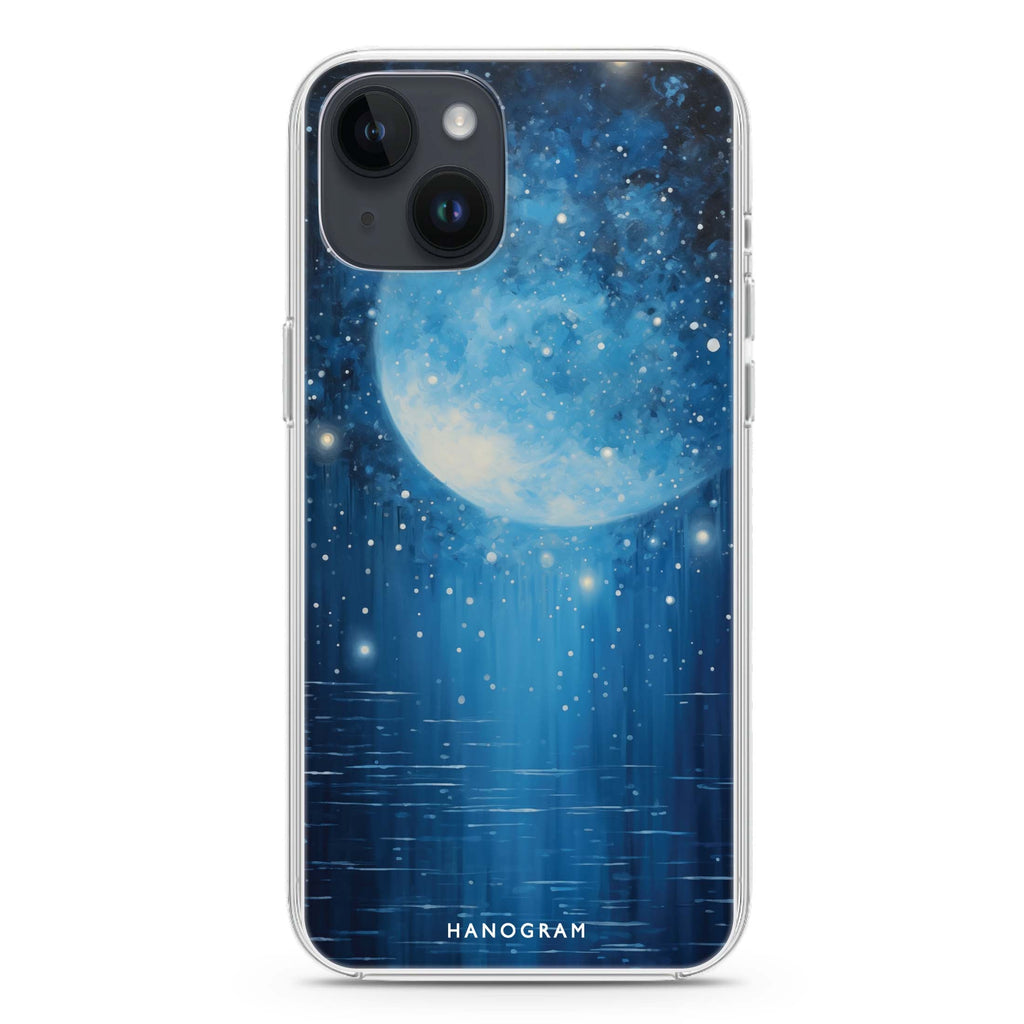 Midnight Crescent iPhone 14 Plus Ultra Clear Case