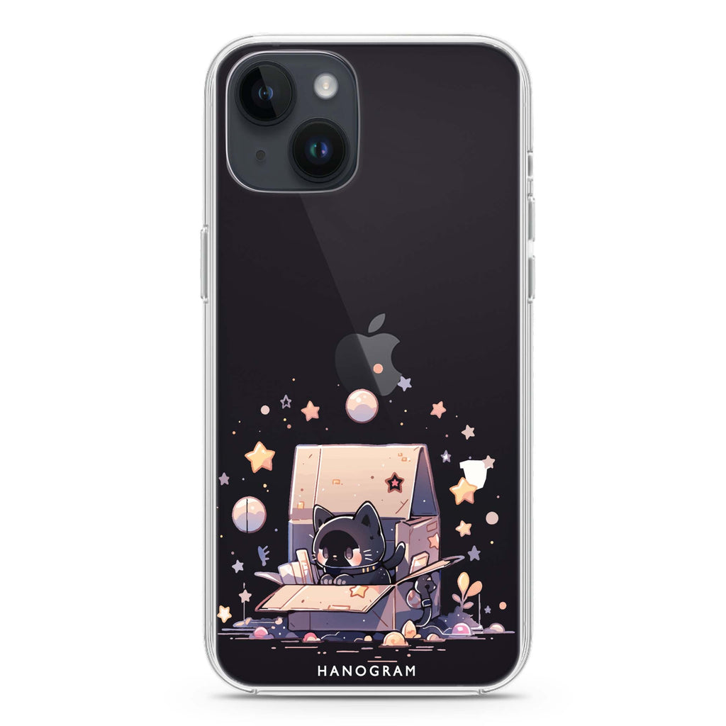 Starship Cat Pod iPhone 14 Ultra Clear Case