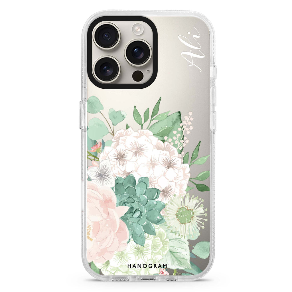 Vintage Flowers iPhone 16 Pro & 16 Pro Max Case - Personalized and Stylish Protection