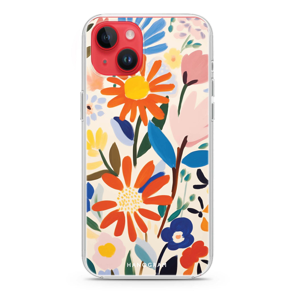 Bloom Brushwork iPhone 14 Plus Ultra Clear Case