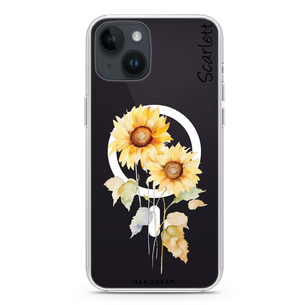 Sunny Blooms iPhone 13 MagSafe Compatible Ultra Clear Case