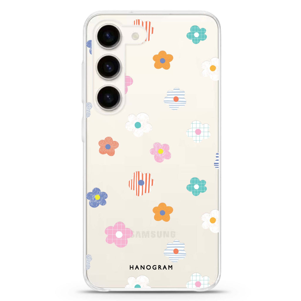 Floral Pattern Samsung Galaxy S23 Plus Case - Personalized and Stylish Protection