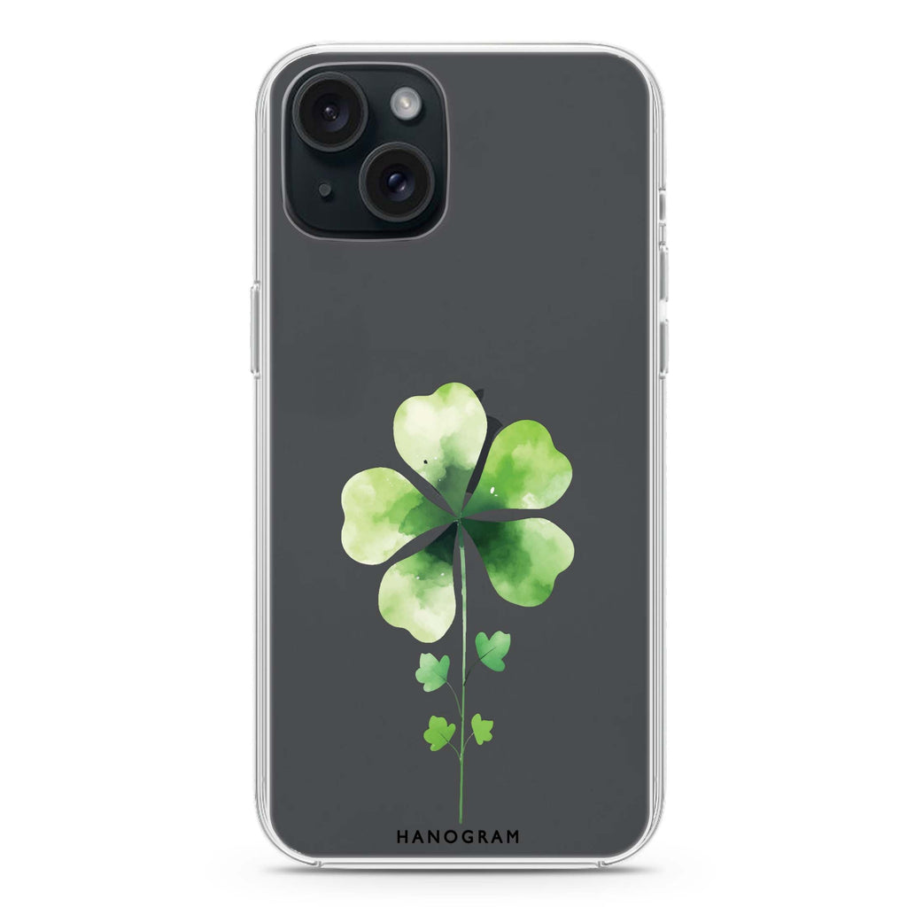 Green Bliss iPhone 15 Plus Ultra Clear Case