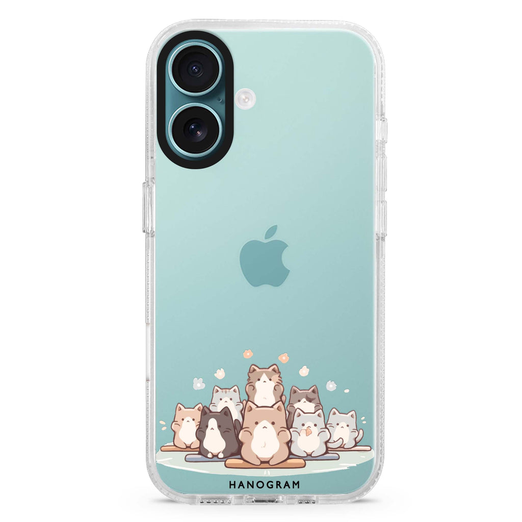 Zen Cat Calm iPhone 16 Plus Ultra Clear Case