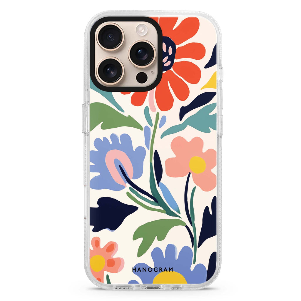 Brushed Blossoms iPhone 16 Pro & 16 Pro Max Case - Personalized and Stylish Protection