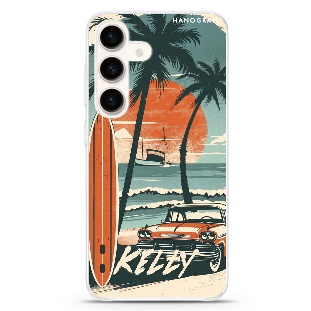 Surf Vibes Samsung Galaxy Ultra Clear Case