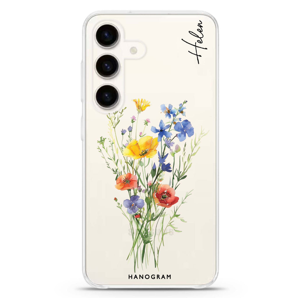 Wildflower Whimsy Samsung Galaxy Ultra Clear Case