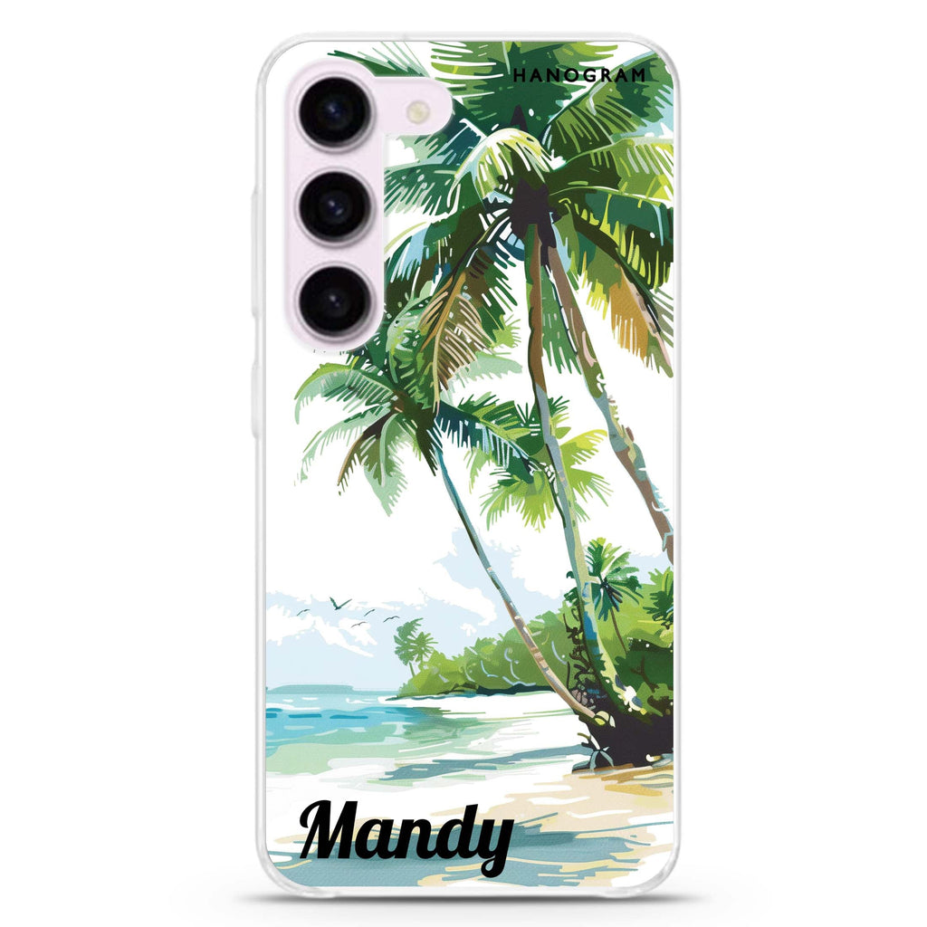 Tropical Tranquility Samsung Galaxy S23 Plus Case - Personalized and Stylish Protection