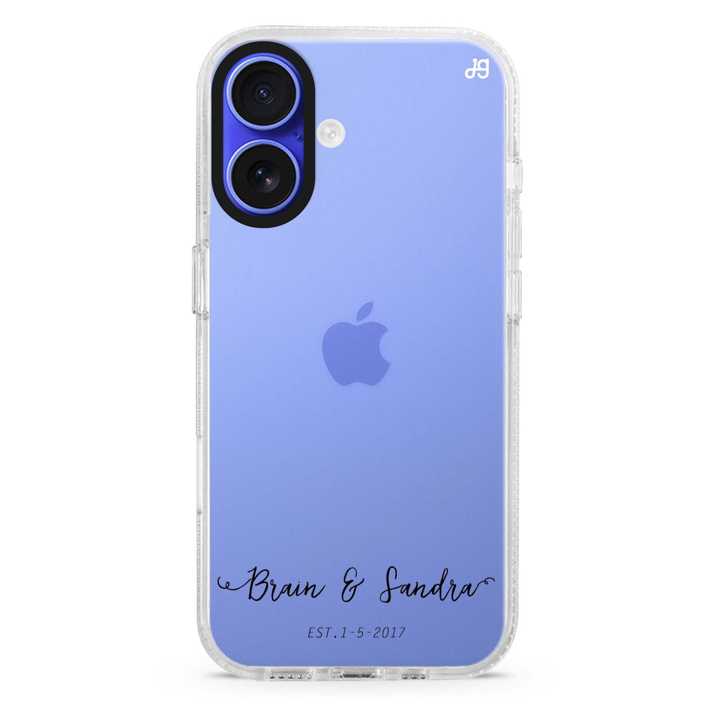 You & Me & Our Date iPhone 16 Plus Ultra Clear Case