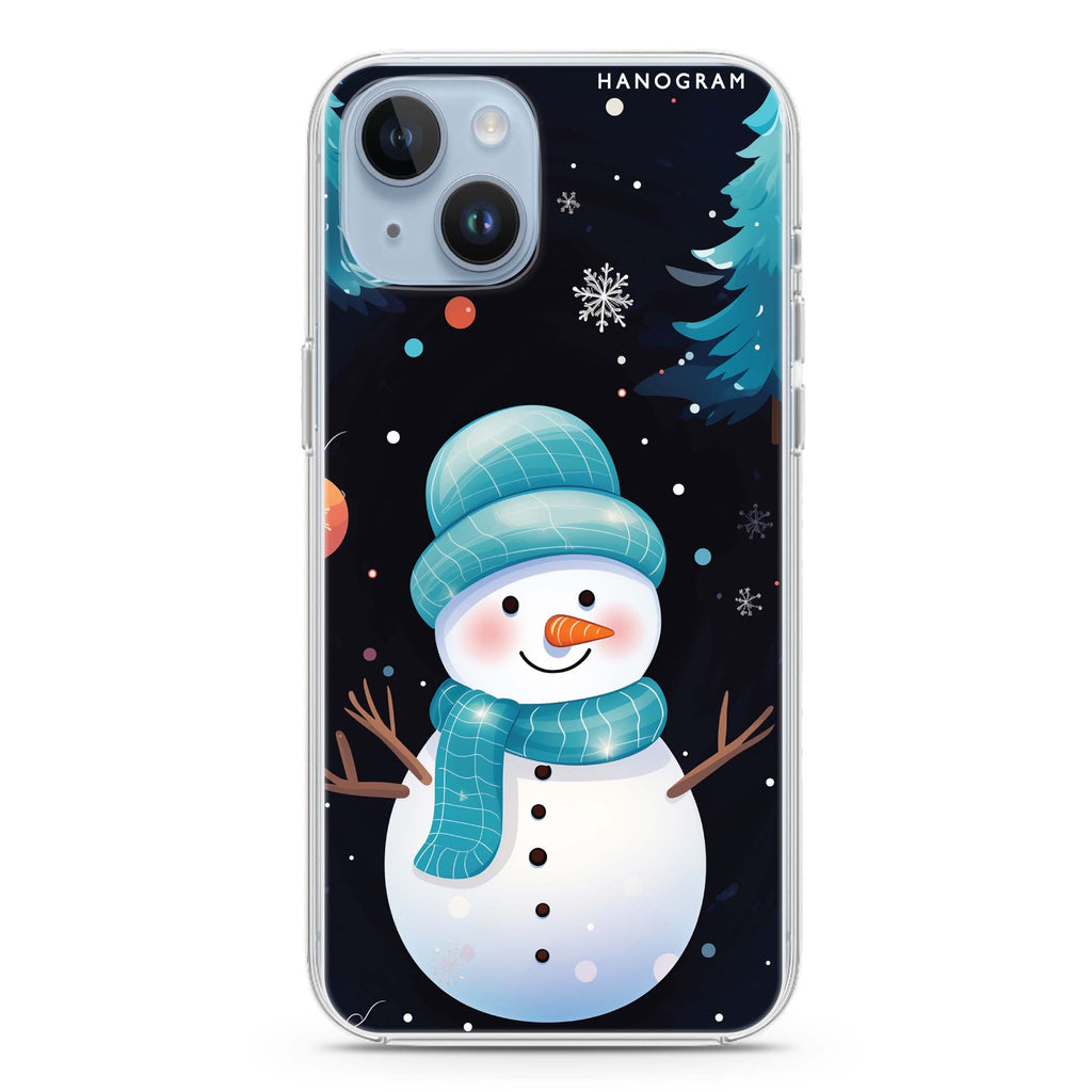 Snowman Joy iPhone 13 MagSafe Compatible Ultra Clear Case