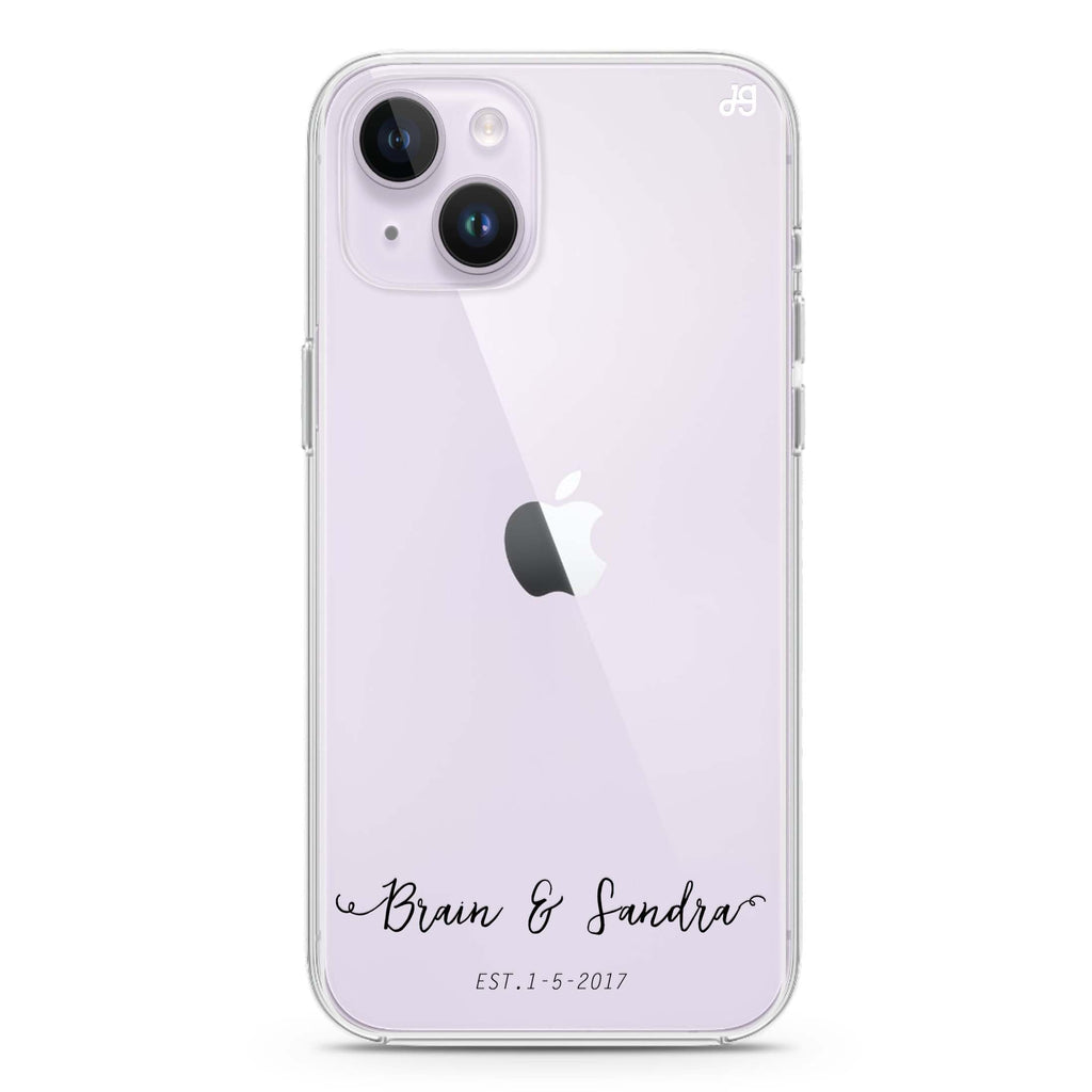 You & Me & Our Date iPhone 14 Plus Ultra Clear Case