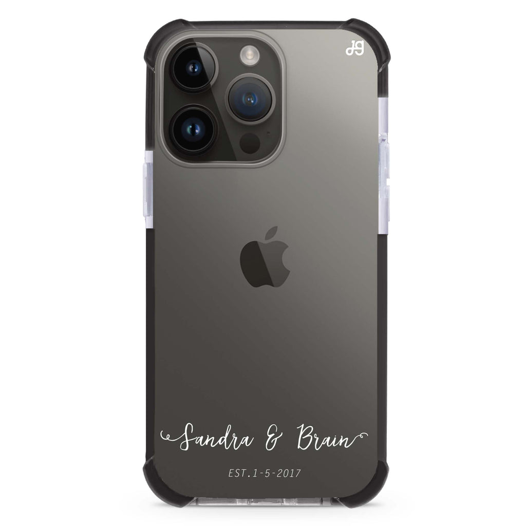 You & Me & Our Date iPhone 12 Pro Ultra Shockproof Case