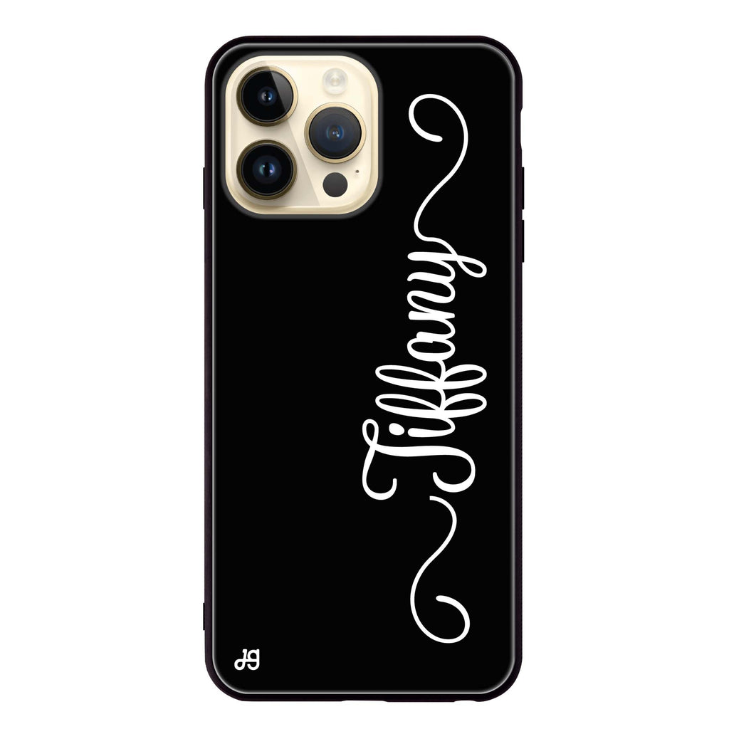 Vertical Cursive Handwritten iPhone 13 Pro Max Glass Case