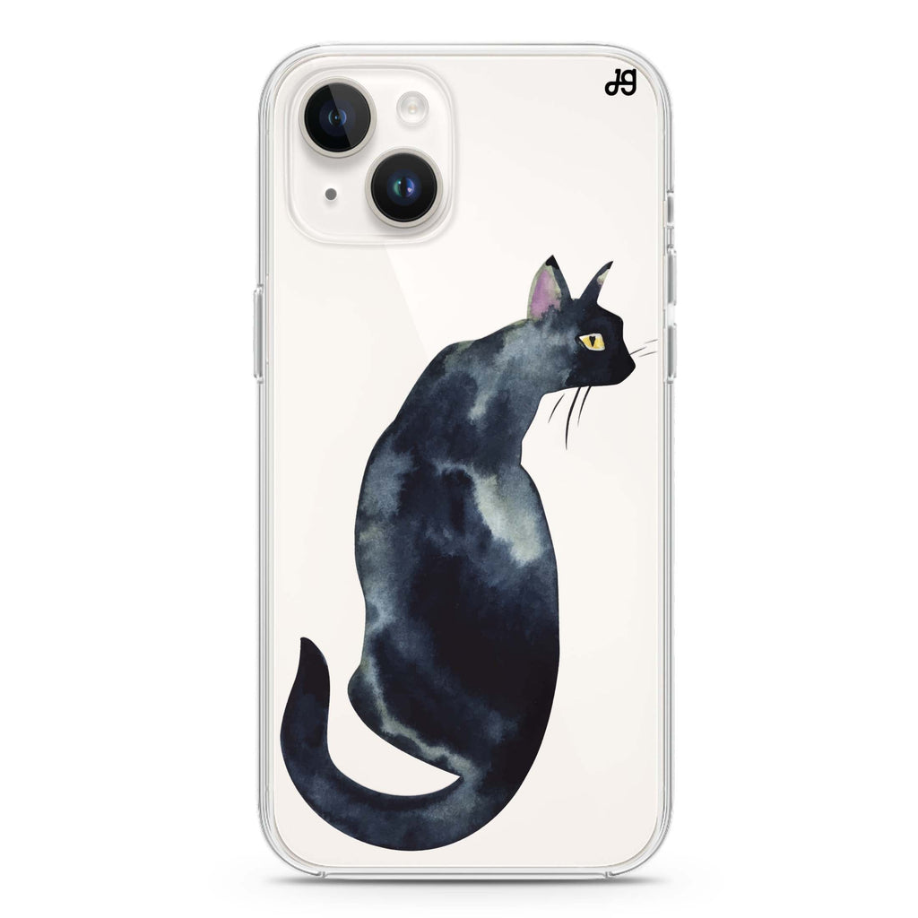 Watercolour Cat iPhone 14 Plus Ultra Clear Case