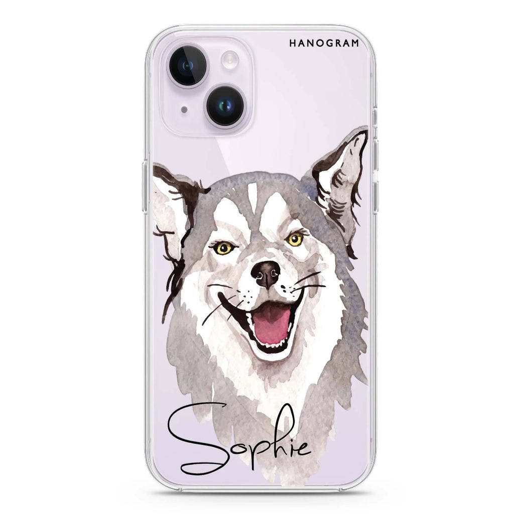 Border Collie iPhone 13 MagSafe Compatible Ultra Clear Case