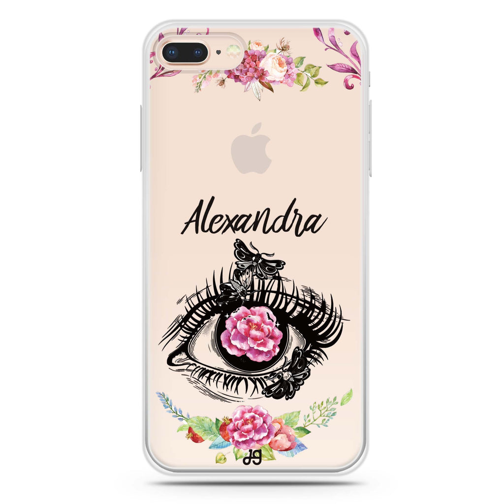 Flower in Eye iPhone 8 Ultra Clear Case